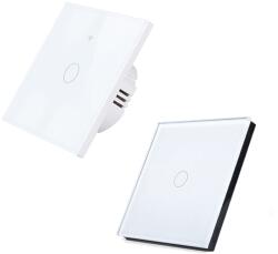 HomeVast Set HomeVast®, format din intrerupator inteligent, cu protocol WiFi+RF, compatibil Tuya/Smart life, cu contact tactil, fara nul, 1 canal, alb - Model (SM-WIFI601-W-SM-R601-W)