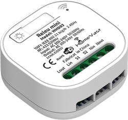 HomeVast Receiver inteligent, HomeVast®, cu protocol WiFi+RF, compatibil Tuya/Smart life, 1 canal, on/off, pentru intrerupatoare cinetice (WHD03)