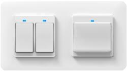 HomeVast Set HomeVast®, format din intrerupator smart, cu buton, 2 canale + intrerupator smart, cu buton, 1 canal (ES-WPS-2_ES-WPS-1)