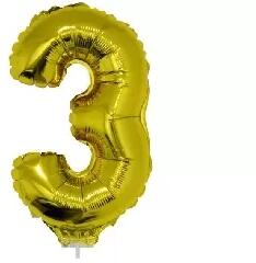 Számos lufi - 3, arany, 42 cm (66227) - kreativkid