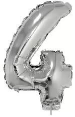  Számos lufi - 4, ezüst, 42 cm (66228) - kreativkid