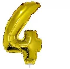  Számos lufi - 4, arany, 42 cm (66229) - kreativkid