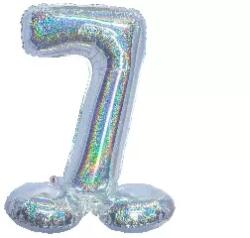  Ezüst színű hologramos lábas lufi - 7 (46190) - kreativkid