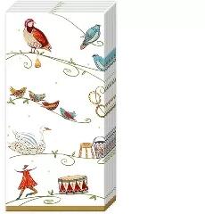 Papír zsebkendő 4 rétegű 10 db/cs - IHR 12 nap karácsony (709414-PT791799)