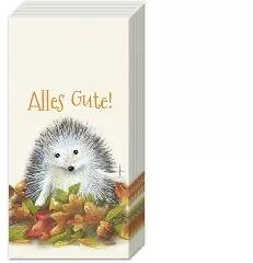 Papír zsebkendő 4 rétegű 10 db/cs - IHR Süni (709414-PT819660)