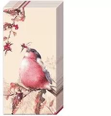 Papír zsebkendő 4 rétegű 10 db/cs - IHR Pirók madárka (709414-PT822266)