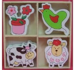 Fa figurák öntapadós - háziállatok 16 db (444267)