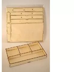 Ach Ach: Fa rekesz 21, 5x12, 5x2, 2 cm lapraszerelt MDF (355883)