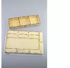 Ach Ach: Fa rekesz 21, 5x7, 5x2, 2 cm lapraszerelt MDF (355882)