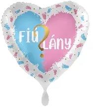  45cm Fiú vagy Lány? szív alakú fólia lufi (76110) - kreativkid