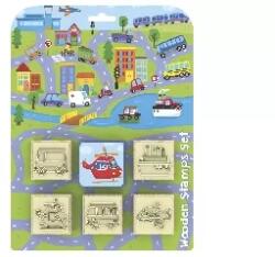  5 db nyomda + nyomdapárna - Járművek (02067)