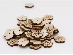 Ach Ach: Gomb fa margaréta 1, 5 Cm, 0, 2 Cm vastag , 50 Db/Csomag (363063)