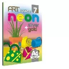 Lizzy Card Lizzy Card: Art Karton: Színes kartonpapír készlet, neon - 7 db-os (8606003429897)