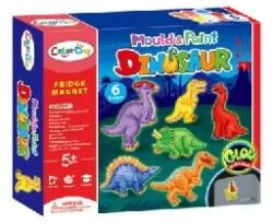 Man Yuk Toys Manyuk Toys: Sötétben világító hűtőmágnes készítő szett - Dinoszauruszok (8537)