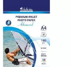 Victoria Victoria: Fotópapír, tintasugaras, A4, 180 g, fényes, VICTORIA PAPER "Advanced (IJP180G-A4-50SHEETS)