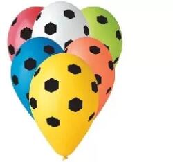 Gemar Gemar: Focilabda mintás színes lufi - 5 darabos (GS110/P170)