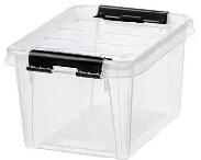 Smartstore Smartstore: Műanyag tárolódoboz, 1, 5 liter, fekete fogantyúkkal, SMARTSTORE "Classic 1, 5", átlátszó (3453070)