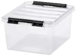 Smartstore Smartstore: Műanyag tárolódoboz, 2 liter, fekete fogantyúkkal, SMARTSTORE "Classic 2", átlátszó (3521070)