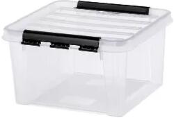 Smartstore Smartstore: Műanyag tárolódoboz, 8 liter, fekete fogantyúkkal, SMARTSTORE "Classic 12", átlátszó (3495070)