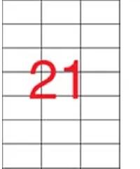 APLI Apli: Etikett, univerzális, 70x42, 4 mm, APLI, 10500 etikett/csomag (01779)