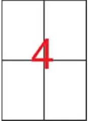 APLI Apli: Etikett, 105x148 mm, poliészter, időjárásálló, fehér, APLI, 80 etikett/csomag (01227)