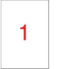 APLI Apli: Etikett, univerzális, 210x297 mm, APLI, 500 etikett/csomag (01788)