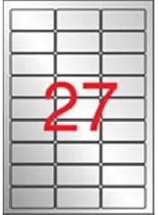 APLI Apli: Etikett, 63, 5x29, 6 mm, poliészter, időjárásálló, kerekített sarkú, APLI, ezüst, 540 etikett/csomag (10070)