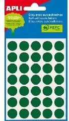 APLI Apli: Etikett, 13 mm kör, kézzel írható, színes, APLI, zöld 175 etikett/csomag (2058)