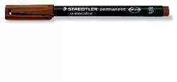 STAEDTLER Staedtler: Alkoholos marker, OHP, 0, 4 mm, STAEDTLER "Lumocolor® 313 S", barna (313-7)