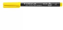 STAEDTLER Staedtler: Alkoholos marker, OHP, 1 mm, STAEDTLER "Lumocolor® 317 M", sárga (317-1)