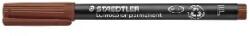 STAEDTLER Staedtler: Alkoholos marker, OHP, 0, 6 mm, STAEDTLER "Lumocolor® 318 F", barna (318-7)