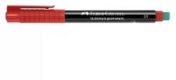 Faber-Castell Faber-castell: Alkoholos marker, OHP, 0, 4 mm, FABER-CASTELL "Multimark 1523", piros (152321)