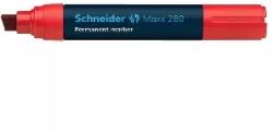 Schneider Schneider: Alkoholos marker, 4-12 mm, vágott, SCHNEIDER "Maxx 280", piros (128002)