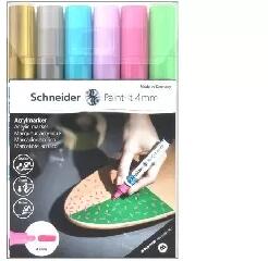 Schneider Schneider: Dekormarker készlet, akril, 4 mm, SCHNEIDER "Paint-It 320", 6 különböző szín (120296)