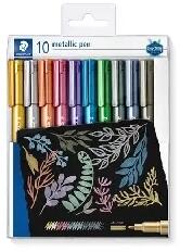 STAEDTLER Staedtler: Dekormarker készlet, 1-2 mm, kúpos, STAEDTLER "8323", 10 különböző szín (8323 TB10)