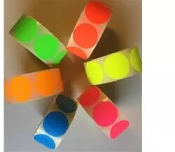 Corwell Corwell: Etikett, 38 mm kör, 1000 etikett/tekercs, fluo piros (5998377104702)