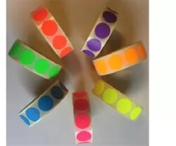 Corwell Corwell: Etikett, 20 mm kör, 1000 etikett/tekercs, fluo piros (5998377104887)