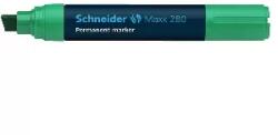 Schneider Schneider: Alkoholos marker, 4-12 mm, vágott, SCHNEIDER "Maxx 280", zöld (128004)