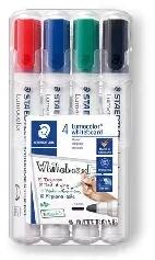 STAEDTLER Staedtler: Táblamarker készlet, 2 mm, kúpos, STAEDTLER "Lumocolor® 351", 4 különböző szín (351 WP4)