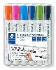 STAEDTLER Staedtler: Táblamarker készlet, 2 mm, kúpos, STAEDTLER "Lumocolor® 351", 6 különböző szín (351 WP6-1)