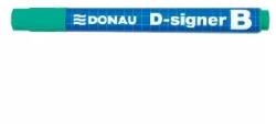 DONAU Donau: Táblamarker, 2-4 mm, kúpos, DONAU "D-signer B", zöld (7372001-06PL)