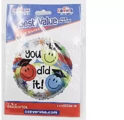  Smile ballagási lufi 45 cm (44003)