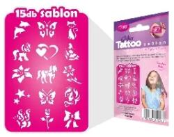  Tytoo Lányos sablon szett 15 db-os (86473)