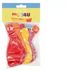  33 cm-es Boldog Szülinapot girland gumi lufi 10 db /cs (01654)