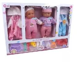 Man Yuk Toys Manyuk Toys: Hangot adó baba kiegészítőkkel - 35 cm (WZB109-4)
