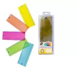 Pukka Pad Pukka Pad: Vonalzó készlet, műanyag, 18 cm, PUKKA PAD "Irlen", 5 különböző szín (IRLOVERLAY)