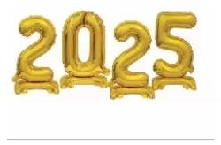 Godan Godan: Foil balloon B and C, standing Digit - 2025 set (BC-4ATZ)