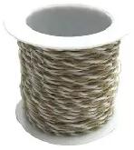 Ach Ach: Zsinor 1mm 100% pamut 10m/tekercs bézs-fehér (371916)