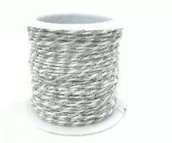 Ach Ach: Zsinór 1mm 100% pamut 10m/tekercs világosszürke-fehér (371917)