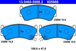 ATE Set placute frana ATE 13.0460-5988.2 (13.0460-5988.2)